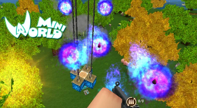 نحوه ساخت یک اسلحه ویژه در Mini World: Block Art