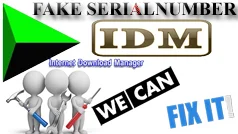 Cómo reparar el error IDM con número de serie falso