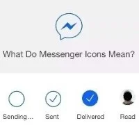 معنی تیک های سبز در Facebook Messenger