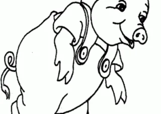 مجموعه ای از عکسهای شاد و جذاب ترین رنگ آمیزی خوک برای بچه ها