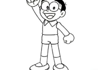 مجموعه ای از زیباترین تصاویر رنگ آمیزی Nobita