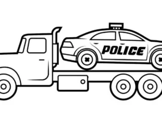 Koleksi gambar mewarna kereta polis yang paling indah