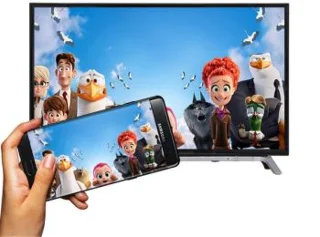 Tampilkan layar ponsel pada Smart TV Toshiba generasi baru