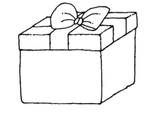 مجموعة من صور التلوين الجميلة لصناديق الهدايا للأطفال