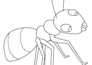 مجموعة من صور تلوين النمل الشاقة للأطفال