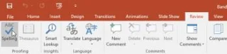 PowerPoint öğrenin - Ders 23: Yazımı ve dil bilgisini kontrol edin