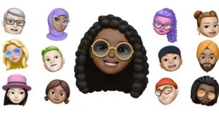 Petunjuk untuk mengirim pesan suara Memoji sesuai dengan gerakan wajah di iPhone