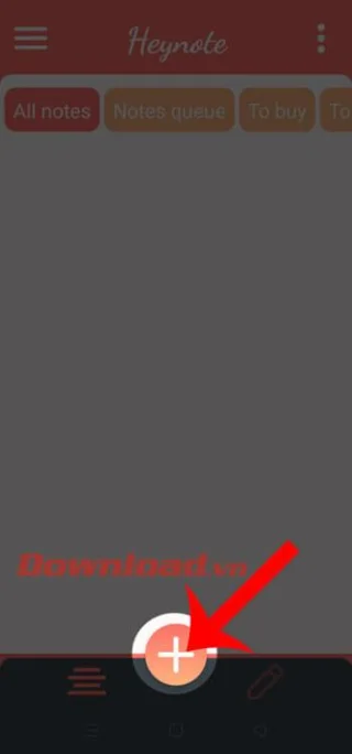 Petunjuk untuk menulis catatan di layar Android