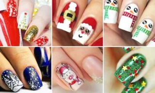 Ongles de Noël 2020, beau gel et nail art: 150 images
