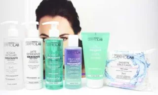 Dermolab Deborah Milano: garis wajah dengan asid hyaluronik