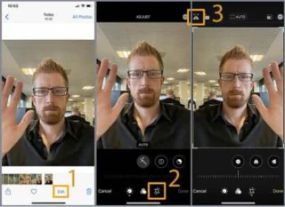 iPhone、Androidフォンで写真を逆さまにする方法の説明