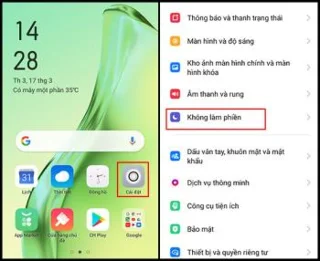 OPPO A31de rahatsız etmeyin özelliğinin nasıl etkinleştirileceğine ilişkin talimatlar