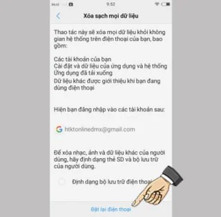 Pulihkan tetapan kilang dan tetapkan semula Vivo dengan keras