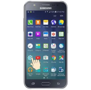 Configuração de brilho da tela do Samsung Galaxy J7