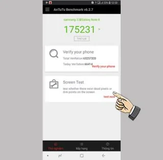 Samsung Galaxy Note 8 화면을 테스트하는 방법