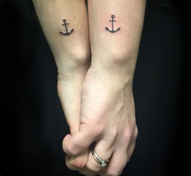 Çapa dövme desenleri koleksiyonu