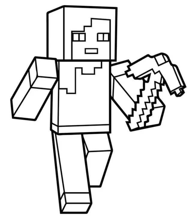 Koleksi gambar pewarna Minecraft terbaik untuk kanak-kanak