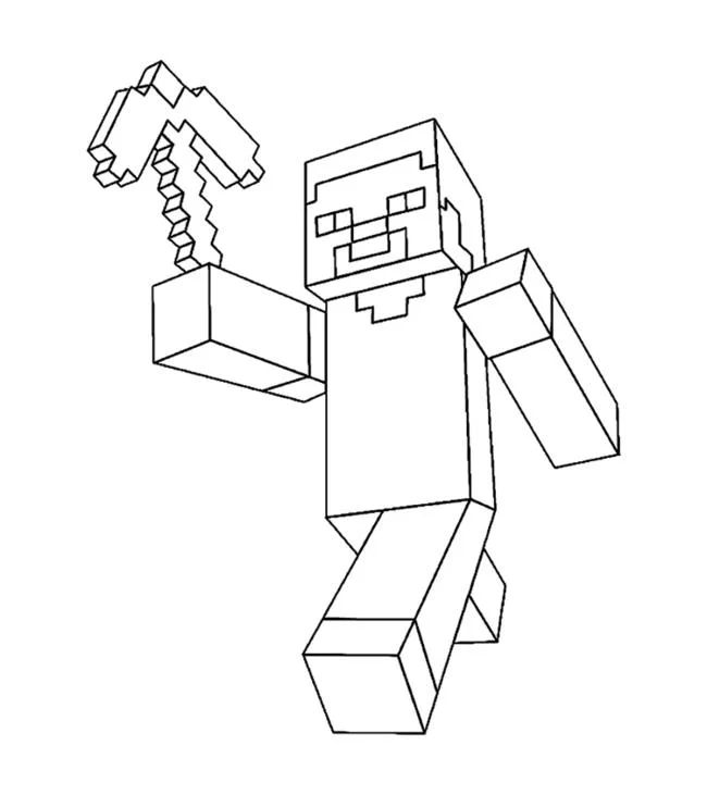 Koleksi gambar pewarna Minecraft terbaik untuk kanak-kanak
