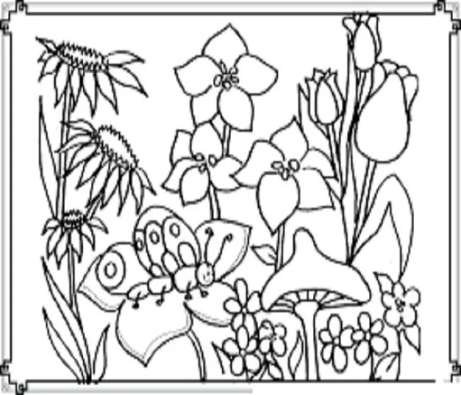 Koleksi gambar mewarnai taman paling indah untuk anak-anak