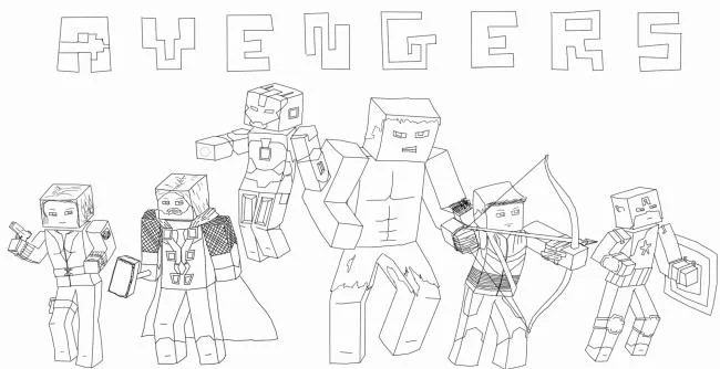 Koleksi gambar pewarna Minecraft terbaik untuk kanak-kanak