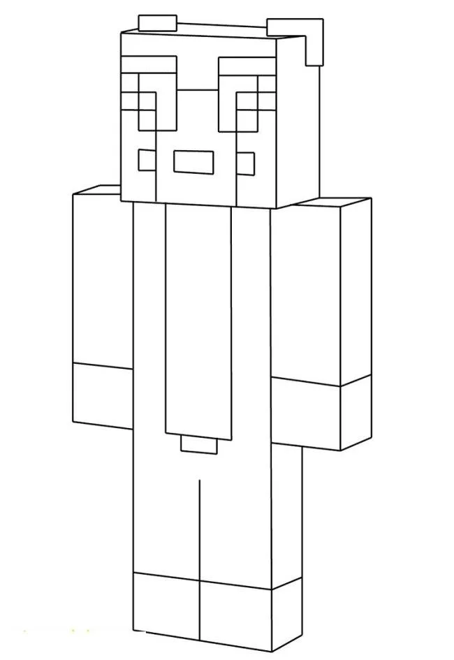 Koleksi gambar pewarna Minecraft terbaik untuk kanak-kanak
