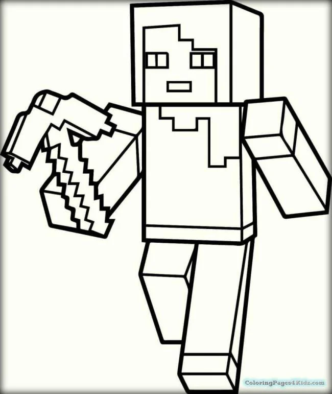 Koleksi gambar pewarna Minecraft terbaik untuk kanak-kanak