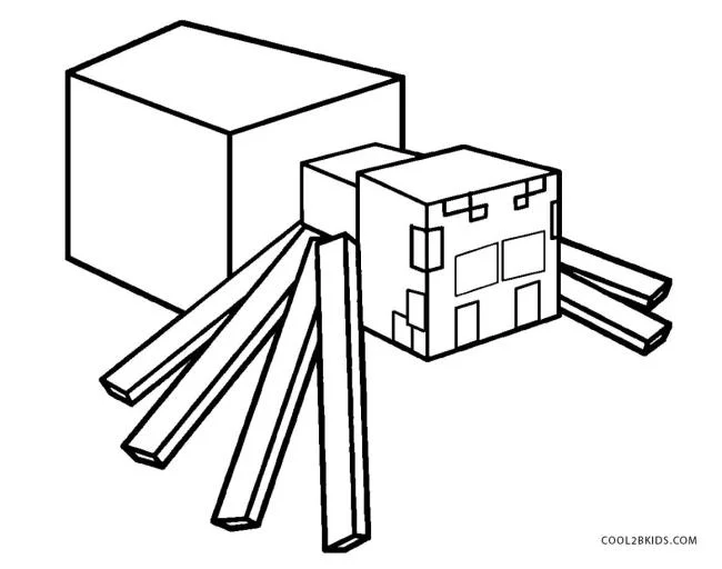 Koleksi gambar pewarna Minecraft terbaik untuk kanak-kanak