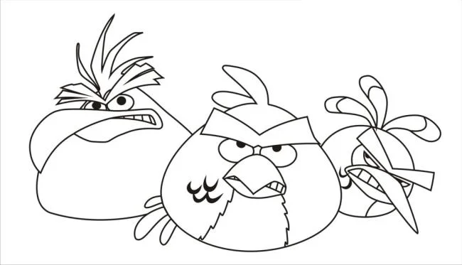 Koleksi gambar mewarnai Angry Birds terbaik untuk anak-anak