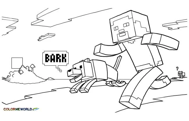 Koleksi gambar pewarna Minecraft terbaik untuk kanak-kanak