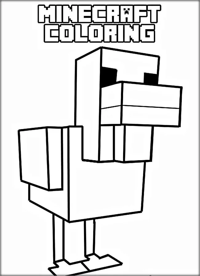 Koleksi gambar pewarna Minecraft terbaik untuk kanak-kanak