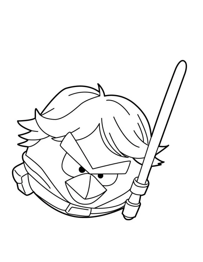 Koleksi gambar mewarnai Angry Birds terbaik untuk anak-anak