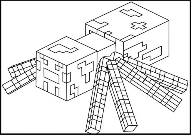 Koleksi gambar pewarna Minecraft terbaik untuk kanak-kanak