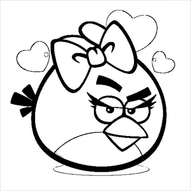 Koleksi gambar mewarnai Angry Birds terbaik untuk anak-anak