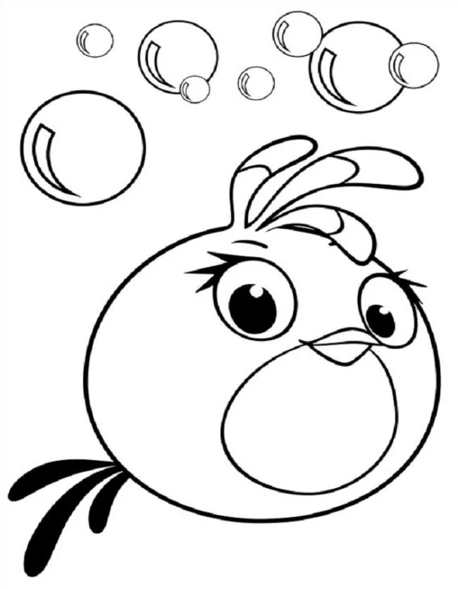 Koleksi gambar mewarnai Angry Birds terbaik untuk anak-anak