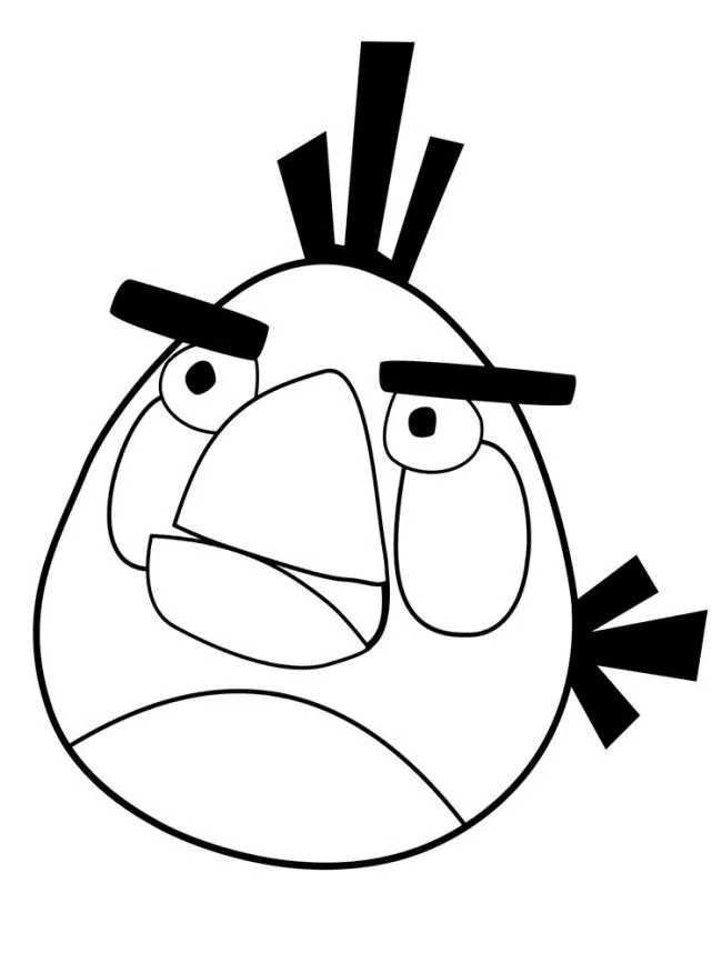 Koleksi gambar mewarnai Angry Birds terbaik untuk anak-anak
