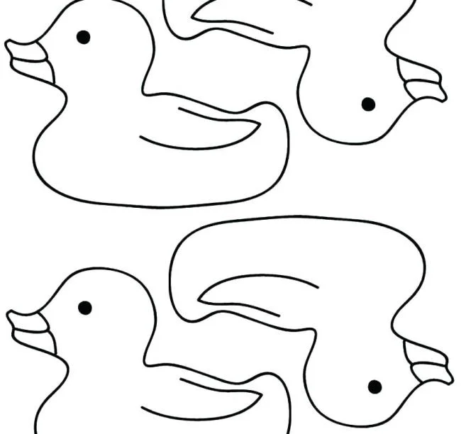 Koleksi gambar mewarnai bebek paling indah