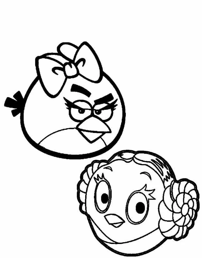 Koleksi gambar mewarnai Angry Birds terbaik untuk anak-anak