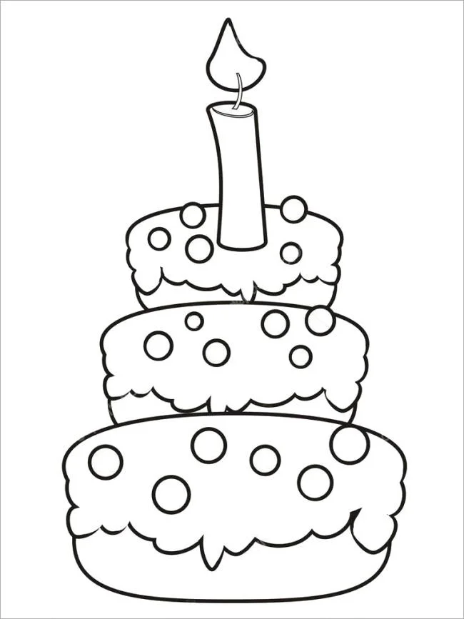 सुंदर जन्मदिन का केक रंग चित्रों का संग्रह