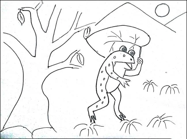 Koleksi mewarnai katak paling indah untuk bayi Anda