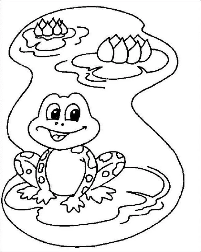 Koleksi mewarnai katak paling indah untuk bayi Anda