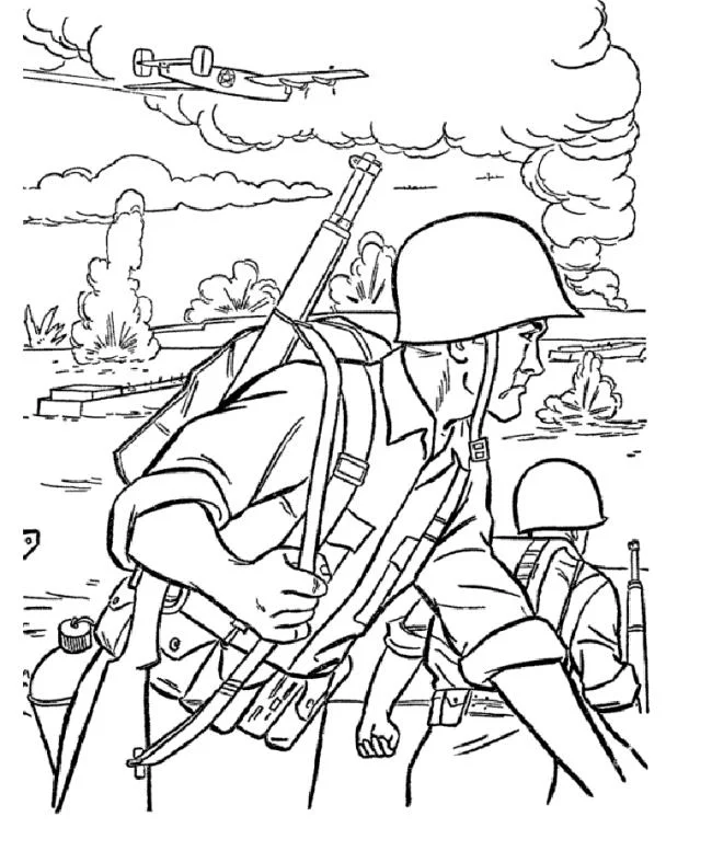 Resumen de las imágenes para colorear más bellas del ejército