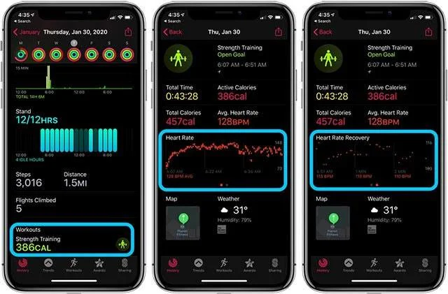 Apple Watch에서 운동 추적