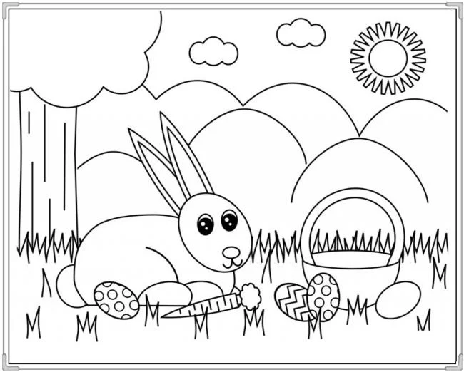 Resumen de imágenes para colorear hermosas y simples para bebés de 5 años.
