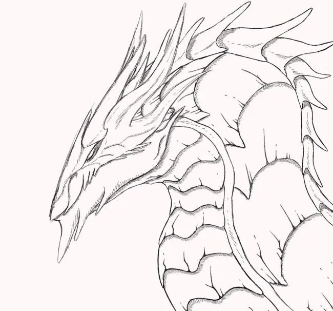 Koleksi gambar mewarnai naga paling indah