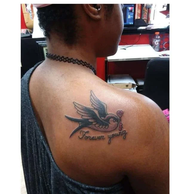 Rekomendasikan 50+ pola tato walet yang paling indah