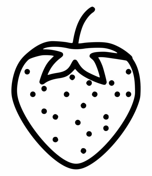 Koleksi stroberi mewarnai gambar untuk balita untuk berlatih mewarnai