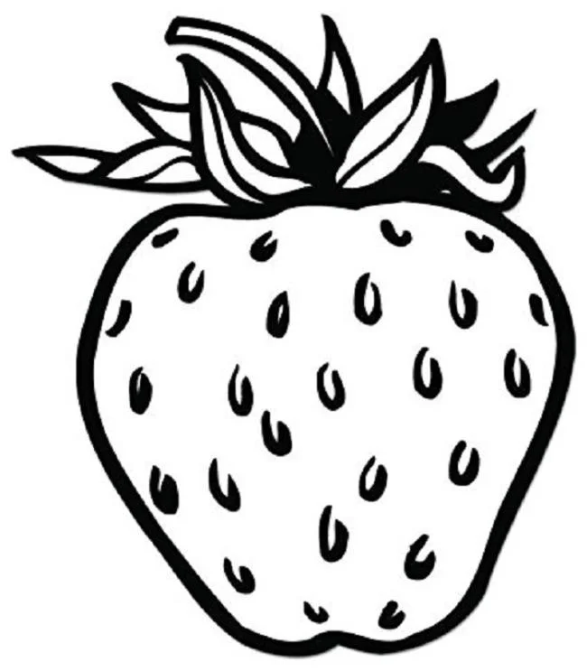 Koleksi stroberi mewarnai gambar untuk balita untuk berlatih mewarnai