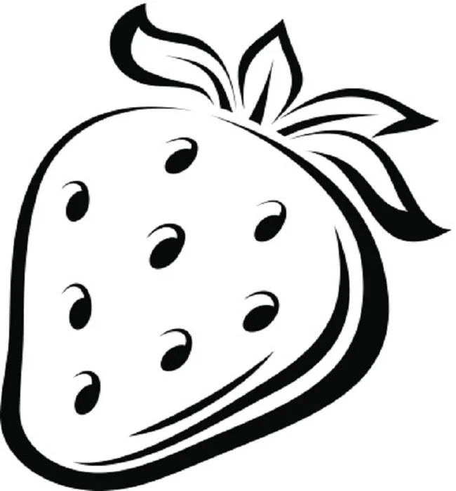 Koleksi stroberi mewarnai gambar untuk balita untuk berlatih mewarnai