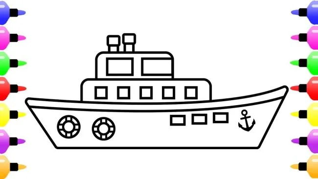خلاصه ای از زیباترین تصاویر رنگ آمیزی کشتی های بچه ها
