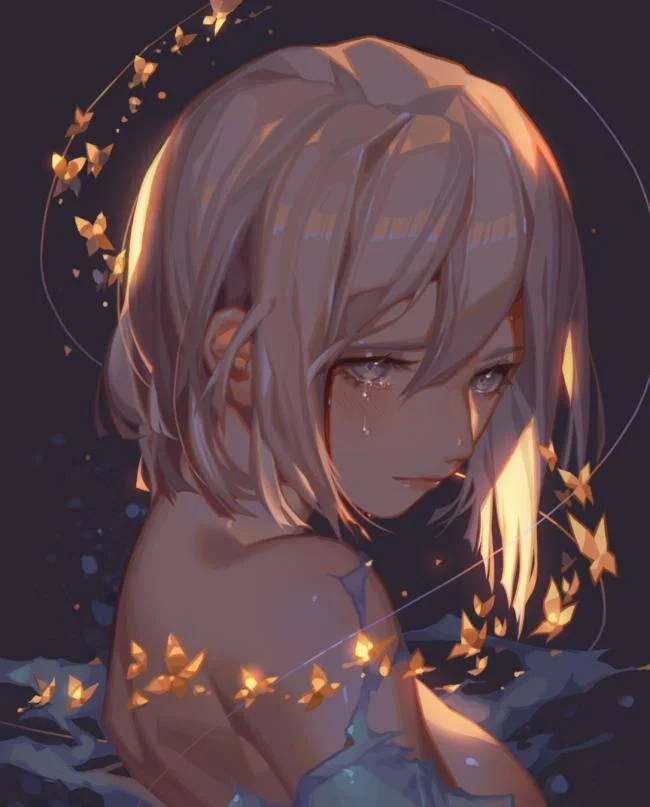 Collection of Anime wallpapers about sad, lonely love